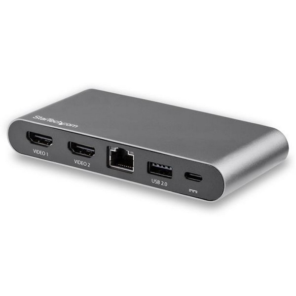 Startech Adaptador Multipuerto USB-C para Dos Monitores 2 HDMI 4K PD 3.0 de 100W