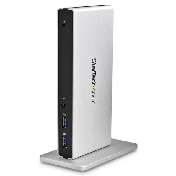 Startech Docking Station USB 3.0 para Dos Monitores con DVI y Soporte Vertical