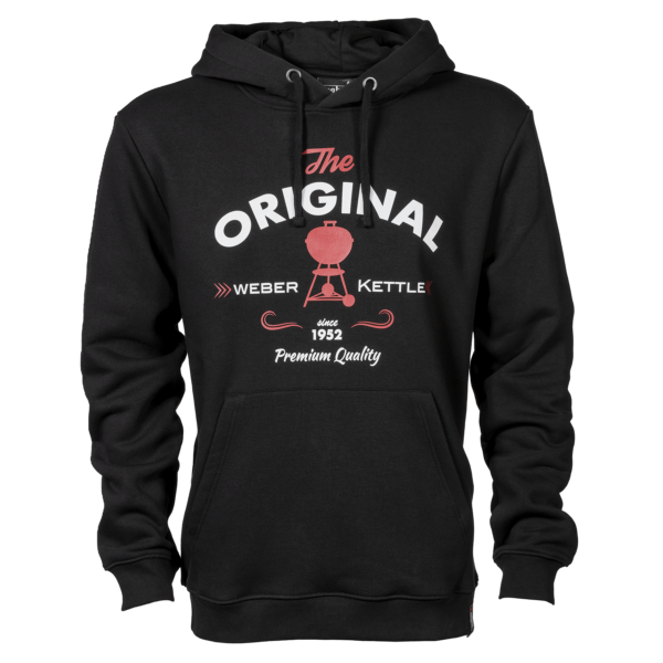 Sudadera unisex con capucha con leyenda “Original”, negro