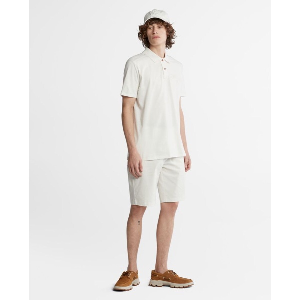 Timberland – Bermuda De Hombre Lisa En Color Blanco