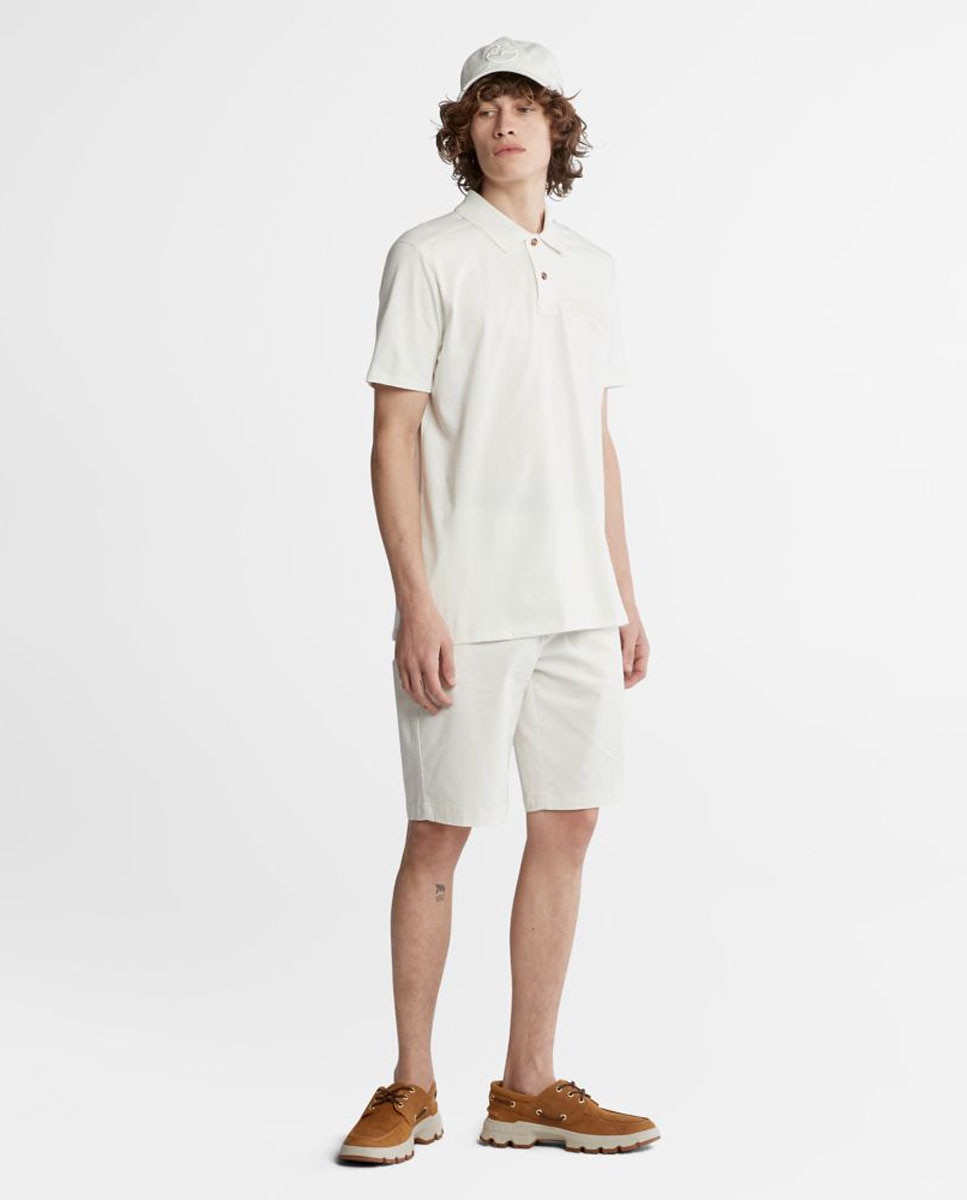 Timberland - Bermuda De Hombre Lisa En Color Blanco